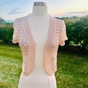 Elegant Cream Open-Front Women's Shrug